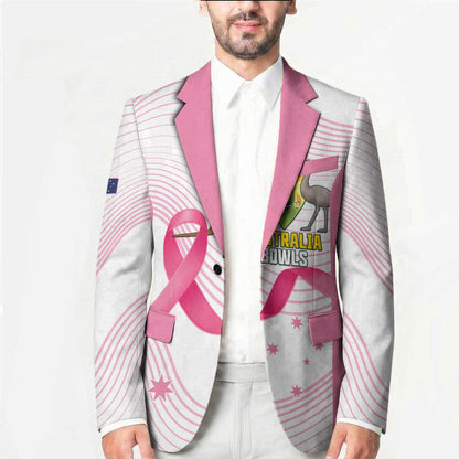 Custom Bowls Australia Breast Cancer Blazer Pink Ribbon Curve Sporty