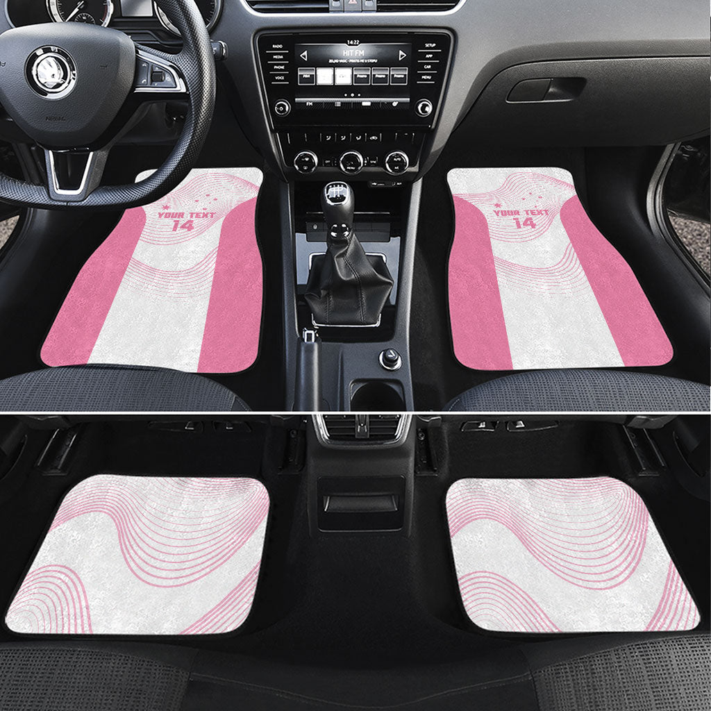 Custom Bowls Australia Breast Cancer Car Mats Pink Ribbon Curve Sporty