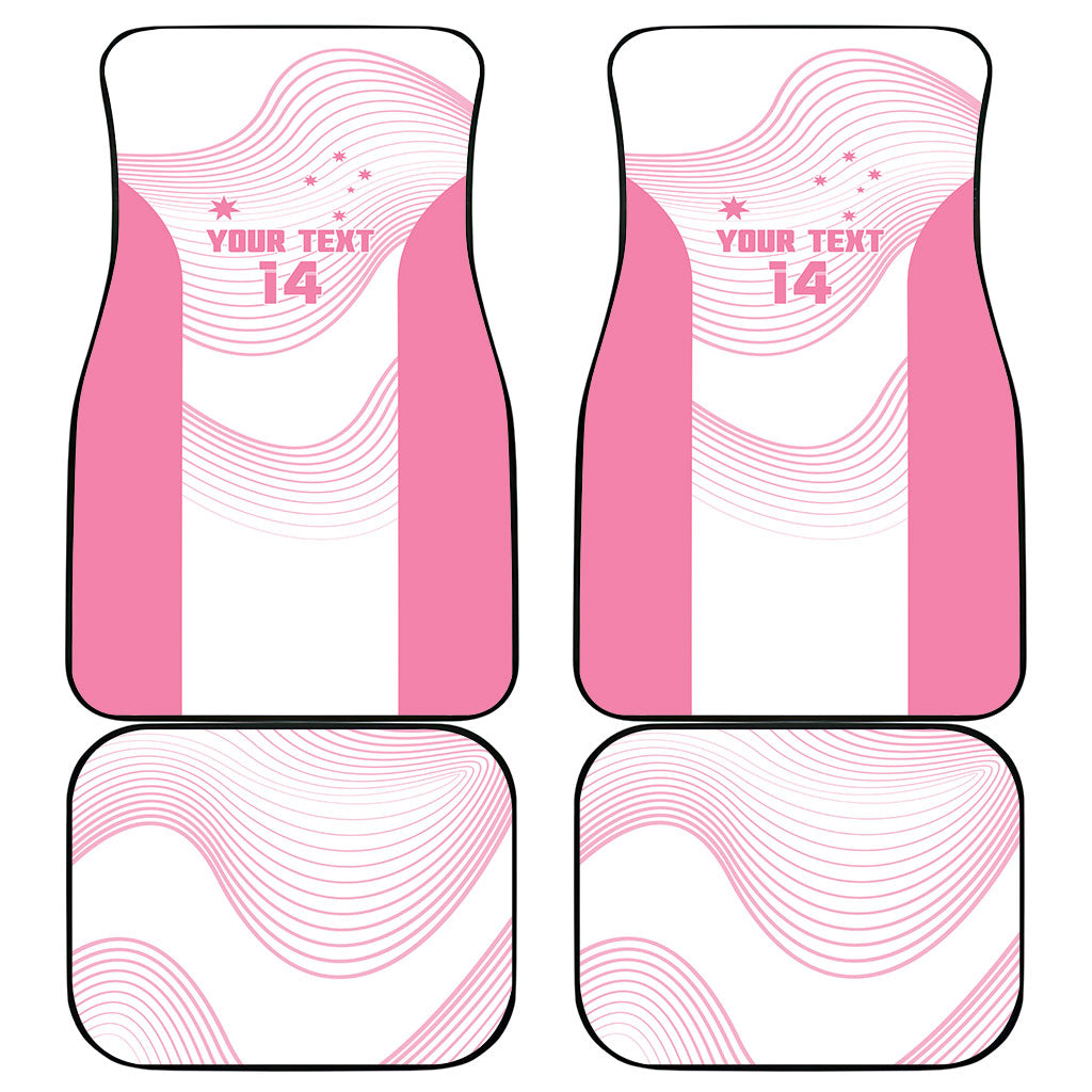 Custom Bowls Australia Breast Cancer Car Mats Pink Ribbon Curve Sporty