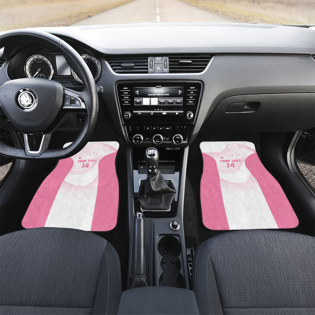 Custom Bowls Australia Breast Cancer Car Mats Pink Ribbon Curve Sporty