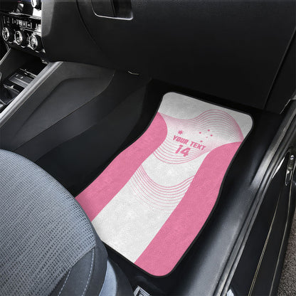 Custom Bowls Australia Breast Cancer Car Mats Pink Ribbon Curve Sporty