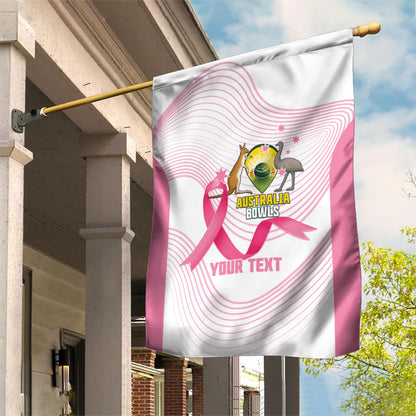 Custom Bowls Australia Breast Cancer Garden Flag Pink Ribbon Curve Sporty