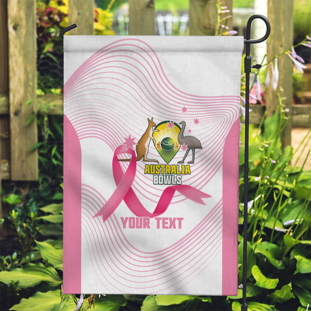 Custom Bowls Australia Breast Cancer Garden Flag Pink Ribbon Curve Sporty