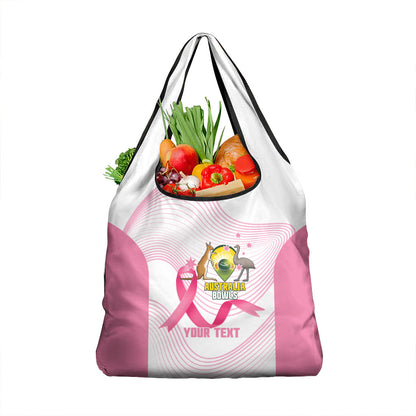 Custom Bowls Australia Breast Cancer Grocery Bag Pink Ribbon Curve Sporty