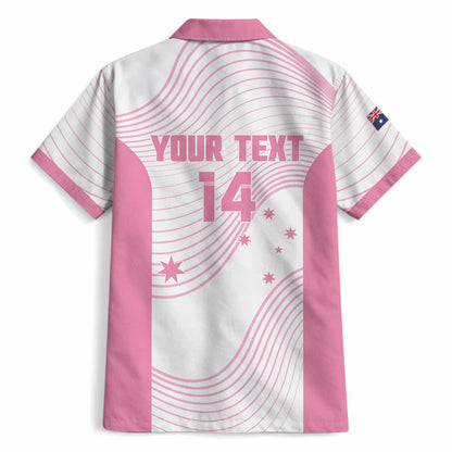 Custom Bowls Australia Breast Cancer Hawaiian Shirt Pink Ribbon Curve Sporty