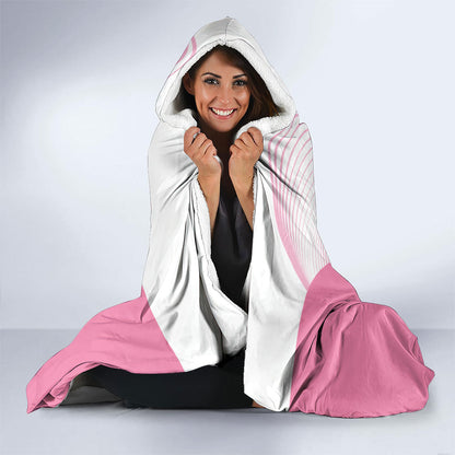 Custom Bowls Australia Breast Cancer Hooded Blanket Pink Ribbon Curve Sporty