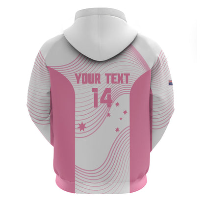 Custom Bowls Australia Breast Cancer Hoodie Pink Ribbon Curve Sporty