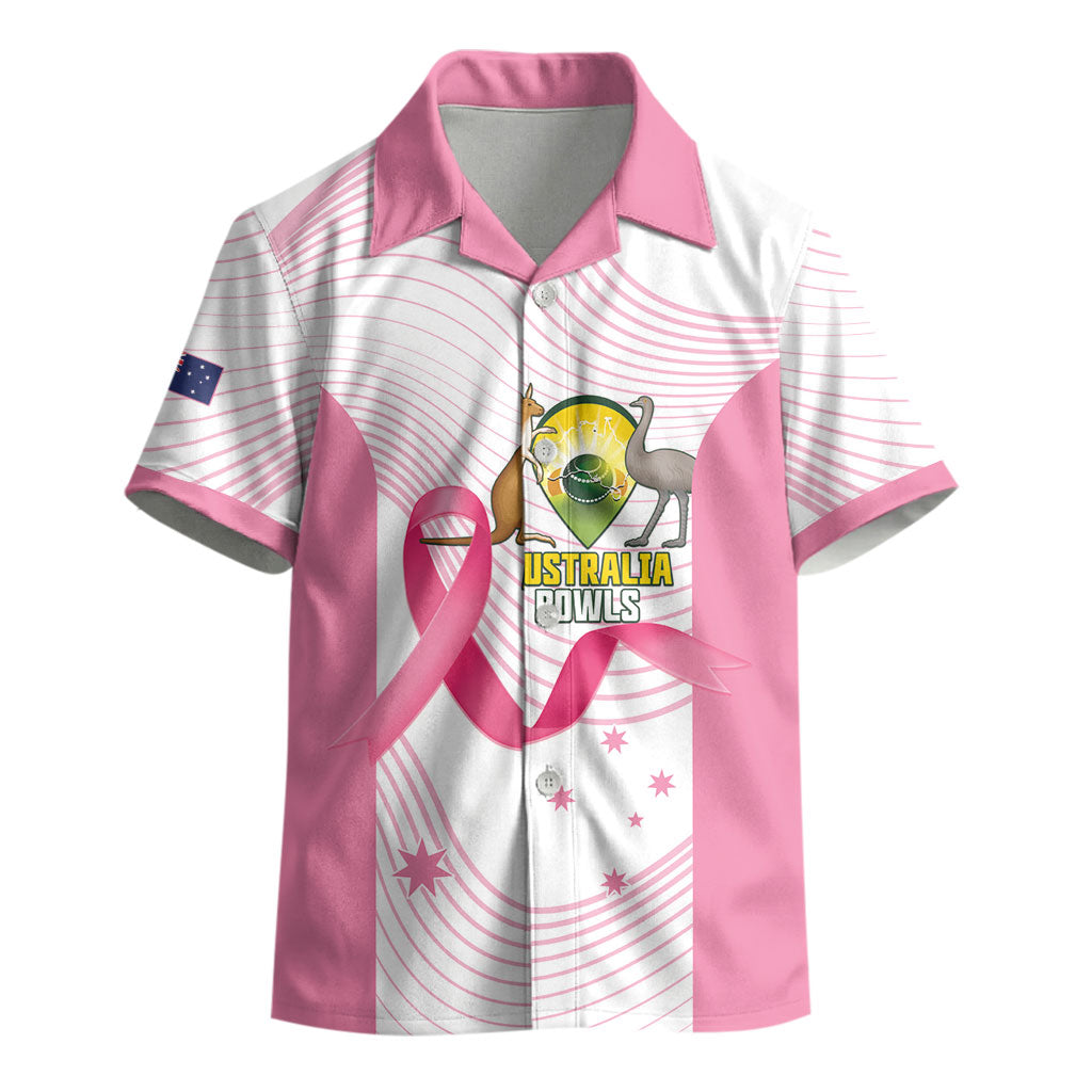 Custom Bowls Australia Breast Cancer Kid Hawaiian Shirt Pink Ribbon Curve Sporty
