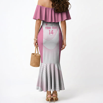 Custom Bowls Australia Breast Cancer Mermaid Dress Pink Ribbon Curve Sporty