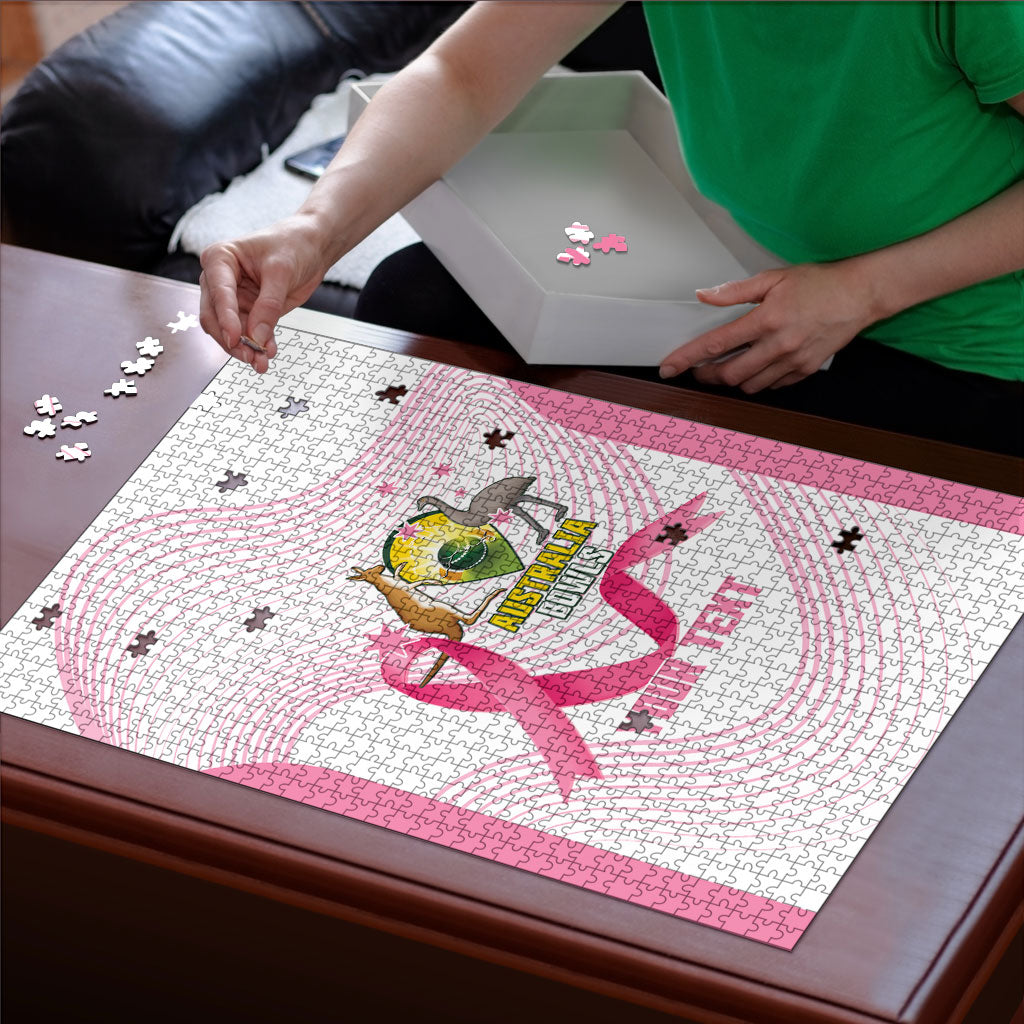 Custom Bowls Australia Breast Cancer Puzzle Pink Ribbon Curve Sporty