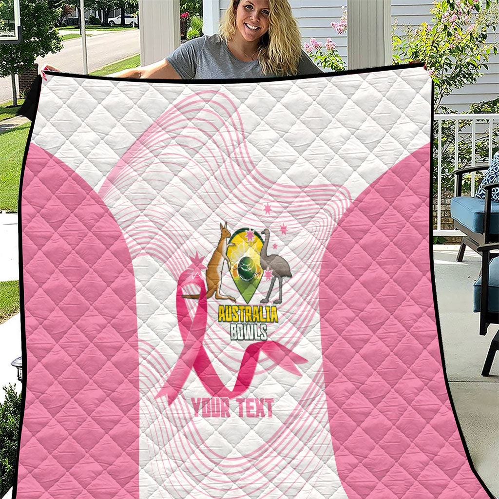 Custom Bowls Australia Breast Cancer Quilt Pink Ribbon Curve Sporty
