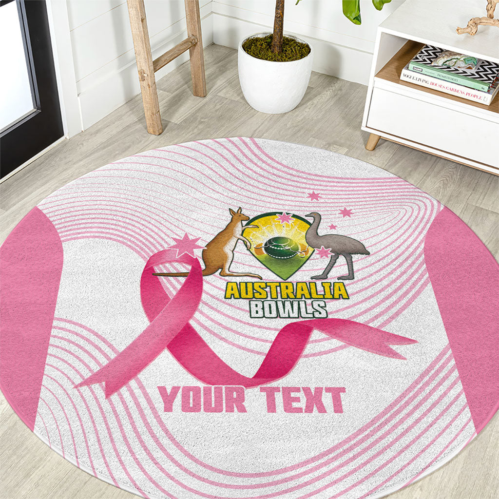 Custom Bowls Australia Breast Cancer Round Carpet Pink Ribbon Curve Sporty