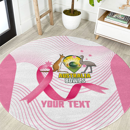 Custom Bowls Australia Breast Cancer Round Carpet Pink Ribbon Curve Sporty