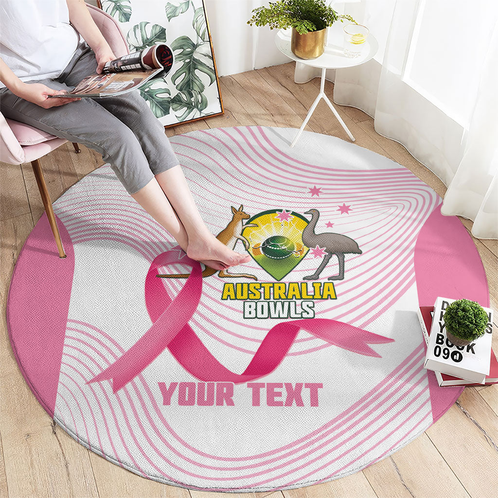 Custom Bowls Australia Breast Cancer Round Carpet Pink Ribbon Curve Sporty