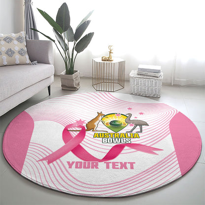Custom Bowls Australia Breast Cancer Round Carpet Pink Ribbon Curve Sporty