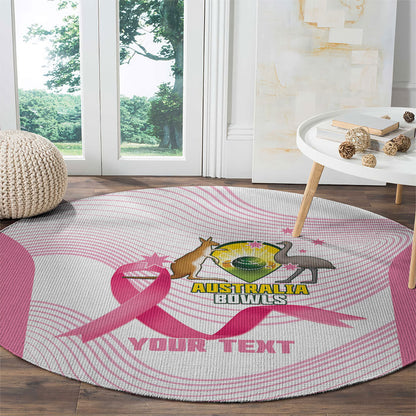 Custom Bowls Australia Breast Cancer Round Carpet Pink Ribbon Curve Sporty