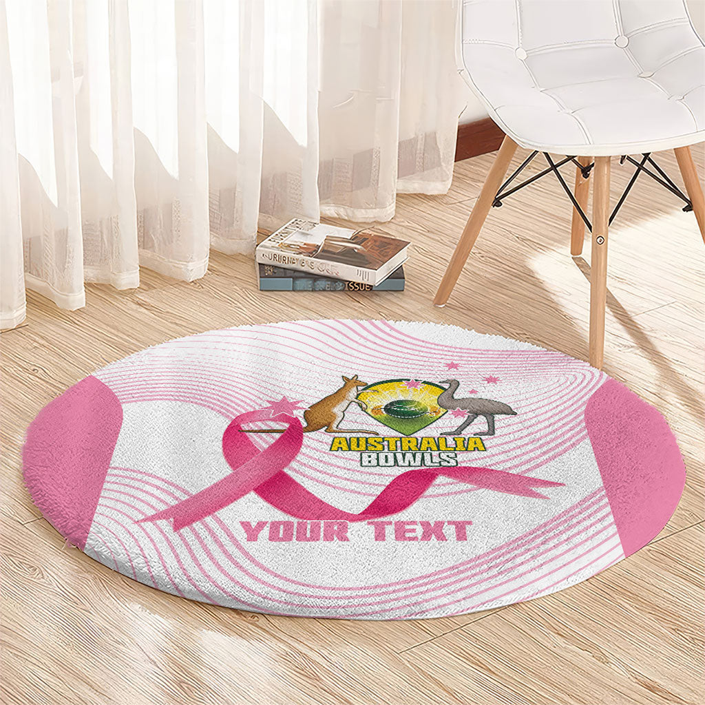 Custom Bowls Australia Breast Cancer Round Carpet Pink Ribbon Curve Sporty