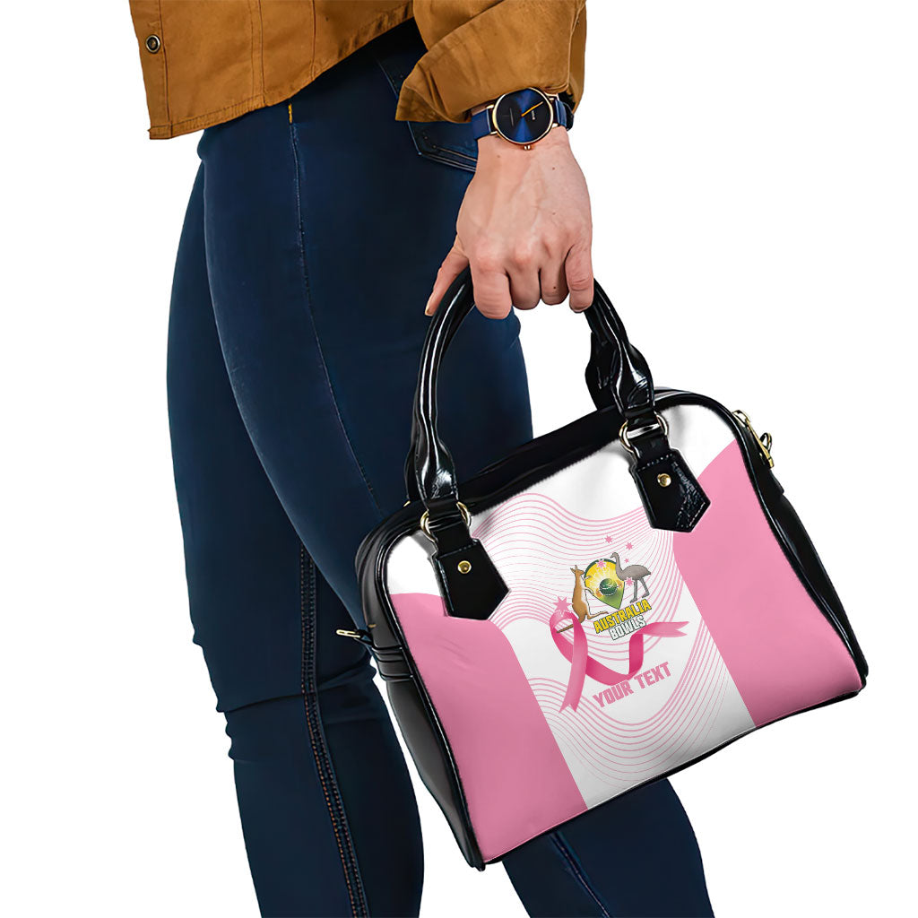 Custom Bowls Australia Breast Cancer Shoulder Handbag Pink Ribbon Curve Sporty