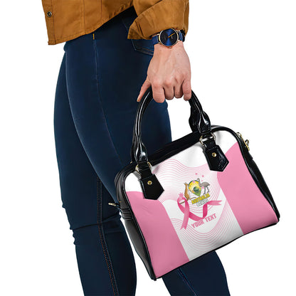 Custom Bowls Australia Breast Cancer Shoulder Handbag Pink Ribbon Curve Sporty