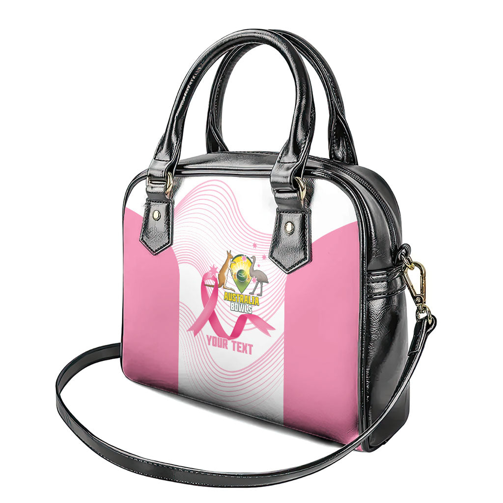 Custom Bowls Australia Breast Cancer Shoulder Handbag Pink Ribbon Curve Sporty