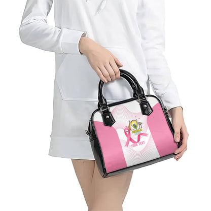 Custom Bowls Australia Breast Cancer Shoulder Handbag Pink Ribbon Curve Sporty