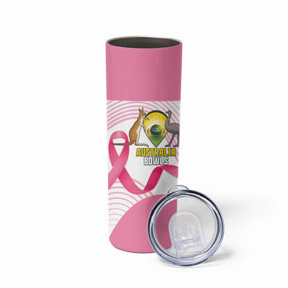 Custom Bowls Australia Breast Cancer Skinny Tumbler Pink Ribbon Curve Sporty