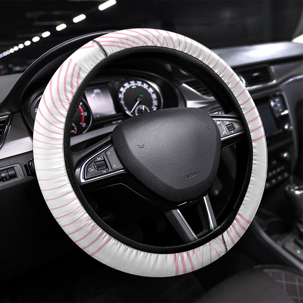 Bowls Australia Breast Cancer Steering Wheel Cover Pink Ribbon Curve Sporty