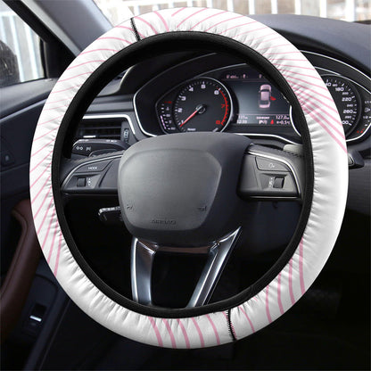 Bowls Australia Breast Cancer Steering Wheel Cover Pink Ribbon Curve Sporty