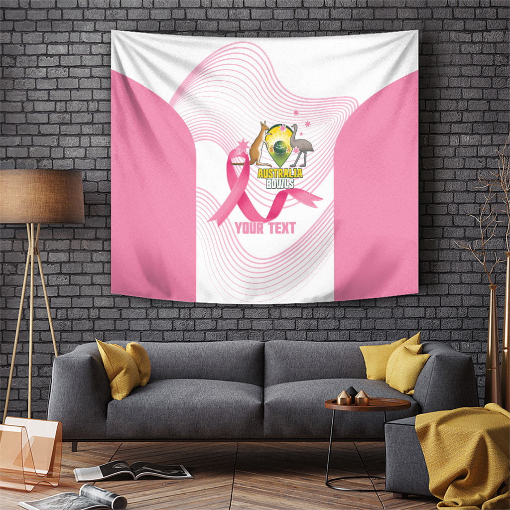 Custom Bowls Australia Breast Cancer Tapestry Pink Ribbon Curve Sporty