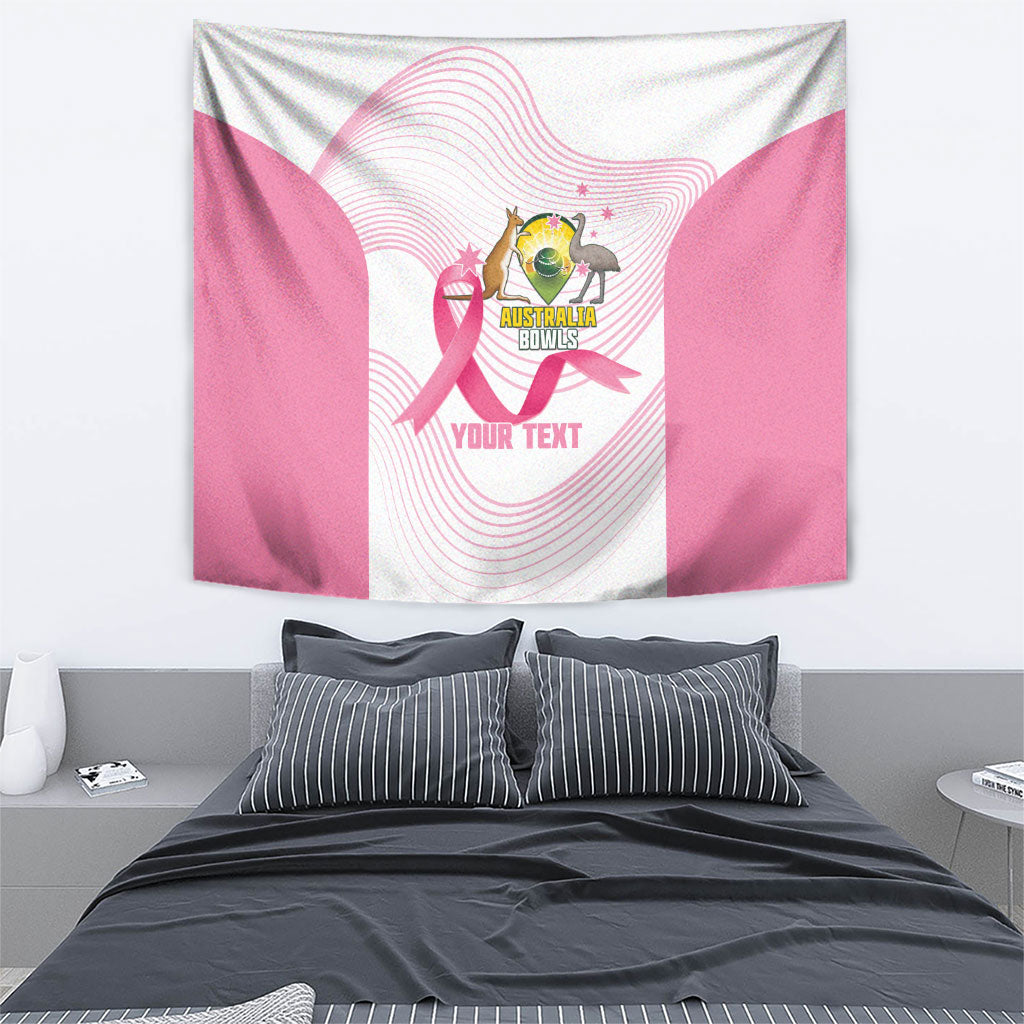 Custom Bowls Australia Breast Cancer Tapestry Pink Ribbon Curve Sporty