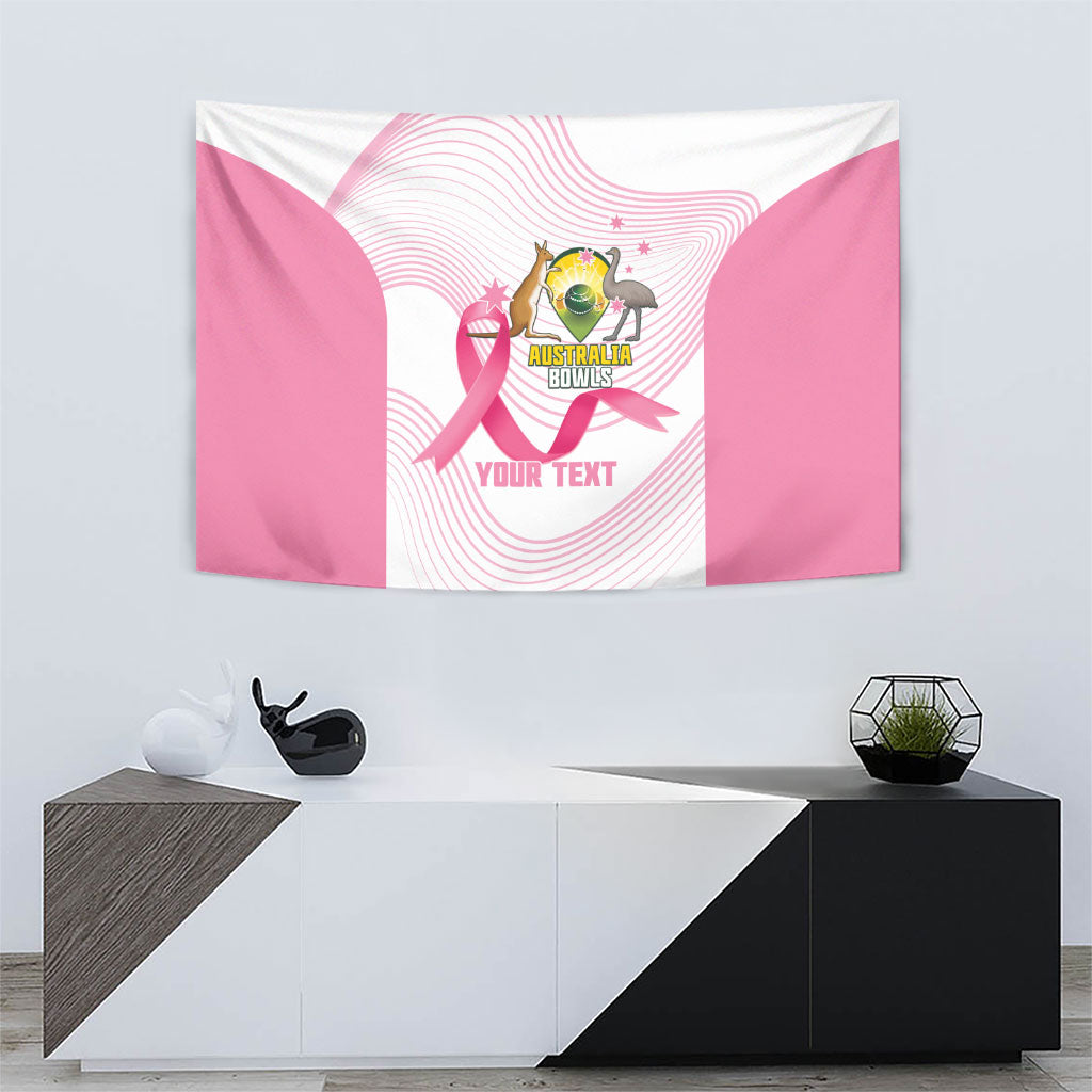 Custom Bowls Australia Breast Cancer Tapestry Pink Ribbon Curve Sporty