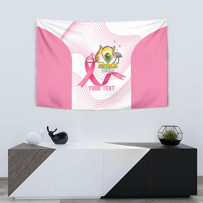 Custom Bowls Australia Breast Cancer Tapestry Pink Ribbon Curve Sporty