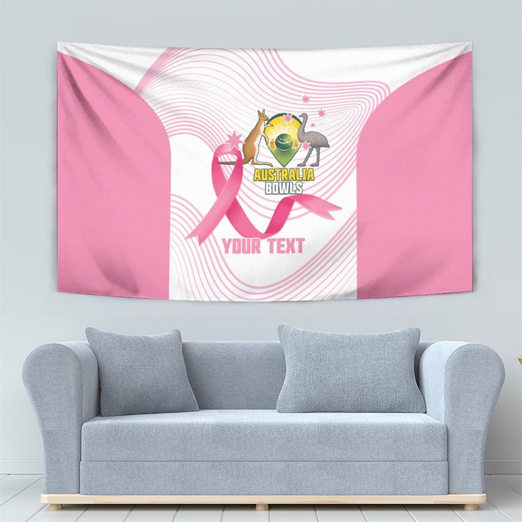Custom Bowls Australia Breast Cancer Tapestry Pink Ribbon Curve Sporty