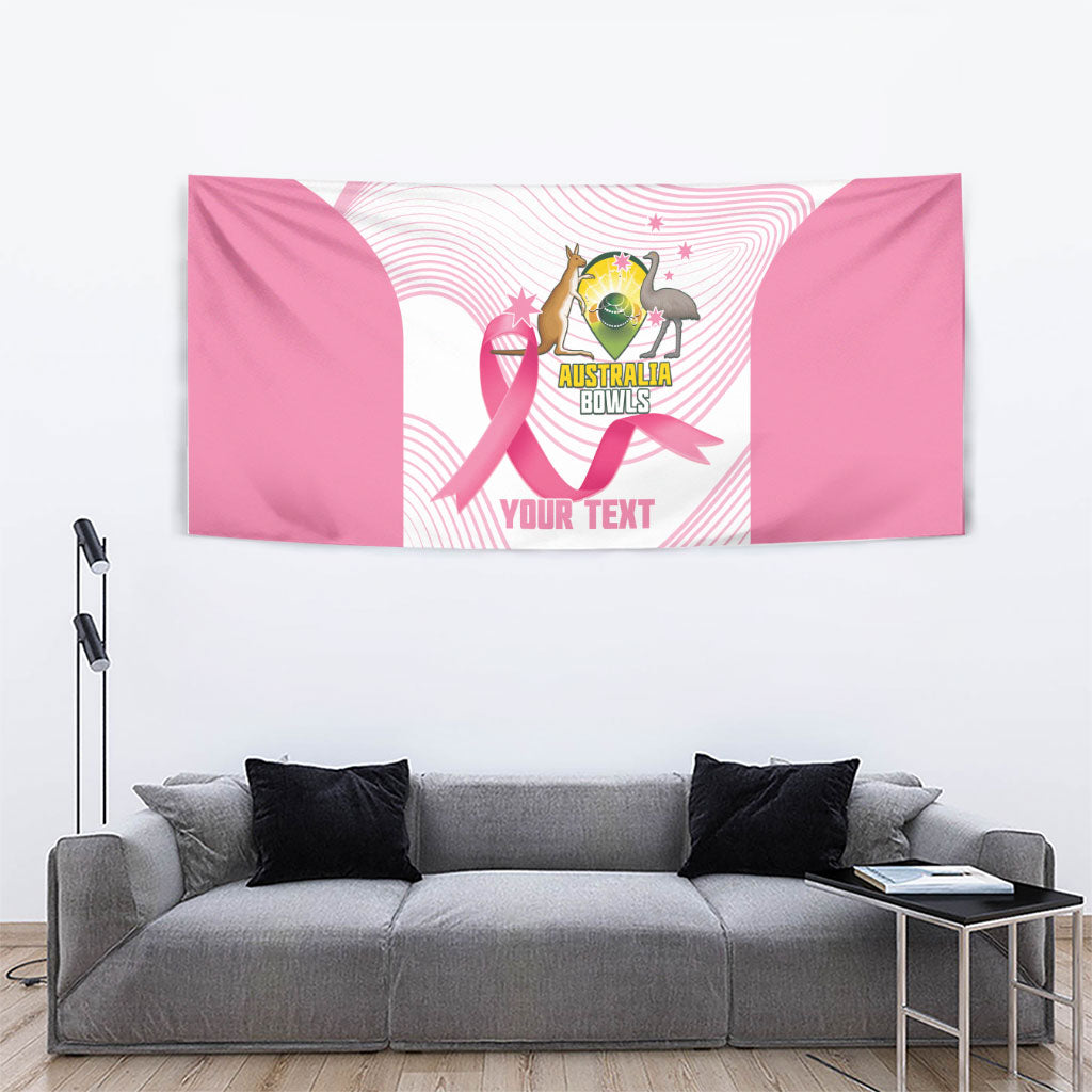 Custom Bowls Australia Breast Cancer Tapestry Pink Ribbon Curve Sporty