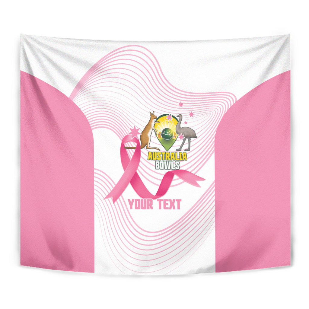 Custom Bowls Australia Breast Cancer Tapestry Pink Ribbon Curve Sporty
