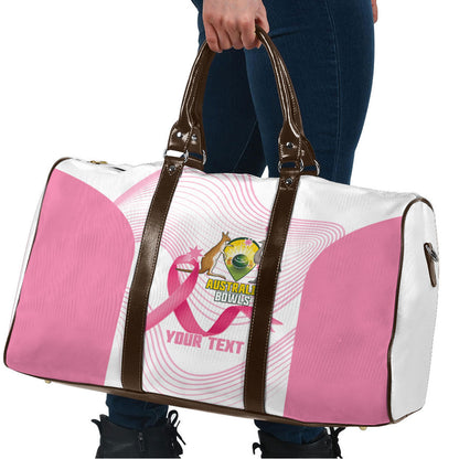 Custom Bowls Australia Breast Cancer Travel Bag Pink Ribbon Curve Sporty