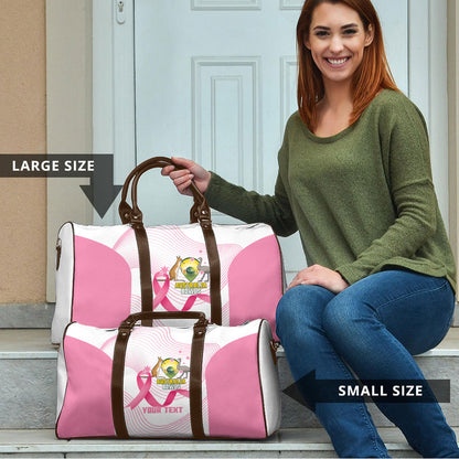 Custom Bowls Australia Breast Cancer Travel Bag Pink Ribbon Curve Sporty