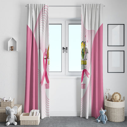 Custom Bowls Australia Breast Cancer Window Curtain Pink Ribbon Curve Sporty