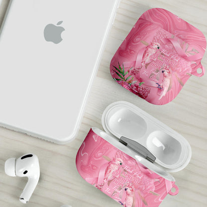 Australia Breast Cancer Support AirPods Case Think Pink Cockatoos Ribbon