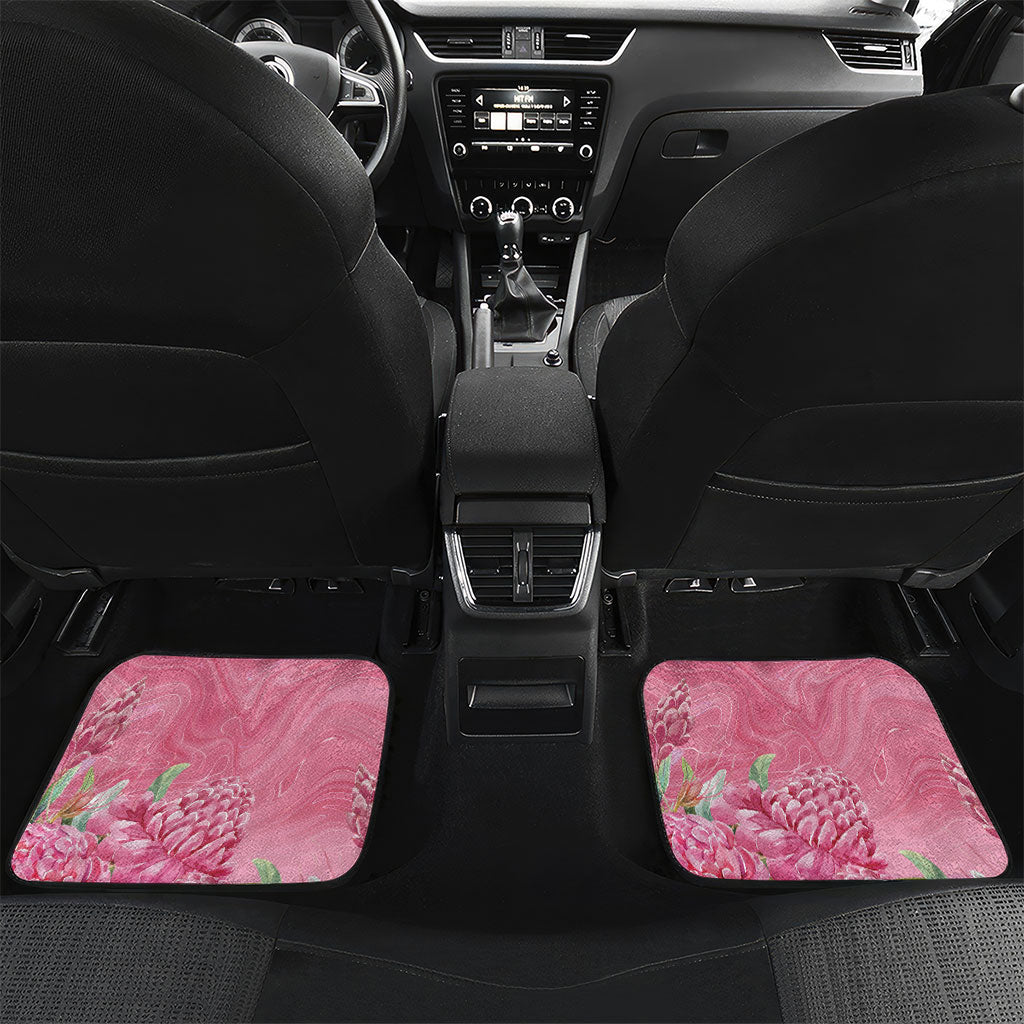 Australia Breast Cancer Support Car Mats Think Pink Cockatoos Ribbon