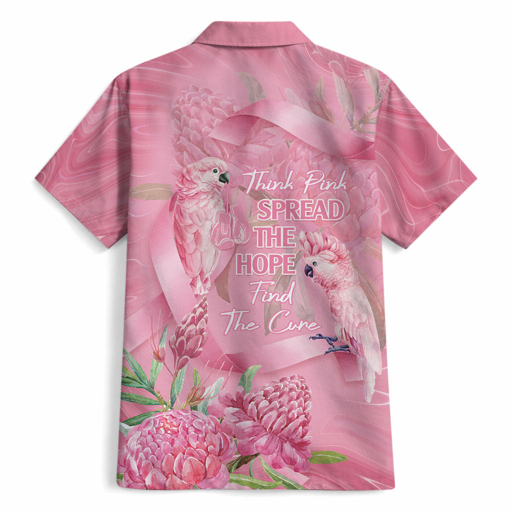 Australia Breast Cancer Support Hawaiian Shirt Think Pink Cockatoos Ribbon