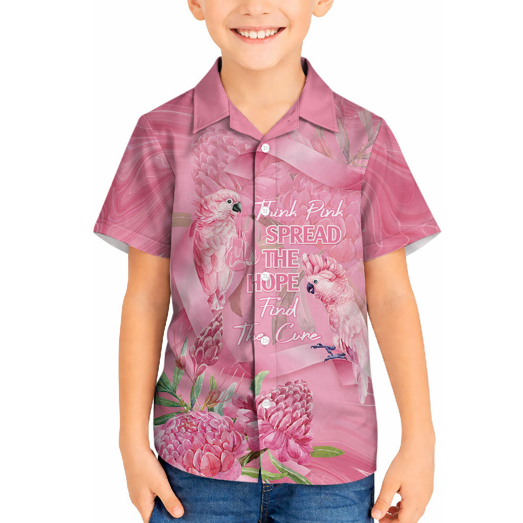 Australia Breast Cancer Support Hawaiian Shirt Think Pink Cockatoos Ribbon