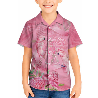 Australia Breast Cancer Support Hawaiian Shirt Think Pink Cockatoos Ribbon