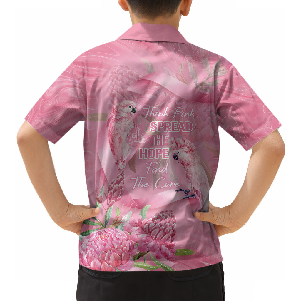 Australia Breast Cancer Support Hawaiian Shirt Think Pink Cockatoos Ribbon