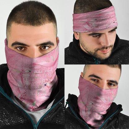 Australia Breast Cancer Support Neck Gaiter Think Pink Cockatoos Ribbon