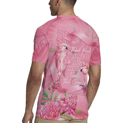 Australia Breast Cancer Support Rugby Jersey Think Pink Cockatoos Ribbon