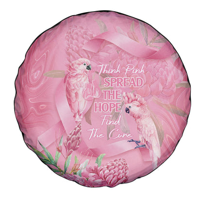 Australia Breast Cancer Support Spare Tire Cover Think Pink Cockatoos Ribbon