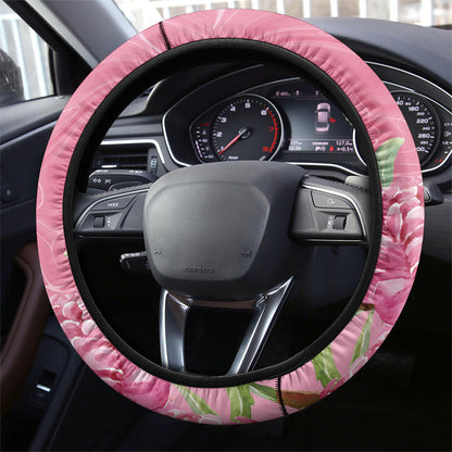 Australia Breast Cancer Support Steering Wheel Cover Think Pink Cockatoos Ribbon