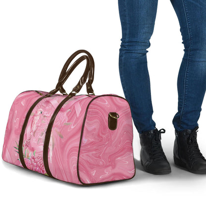 Australia Breast Cancer Support Travel Bag Think Pink Cockatoos Ribbon