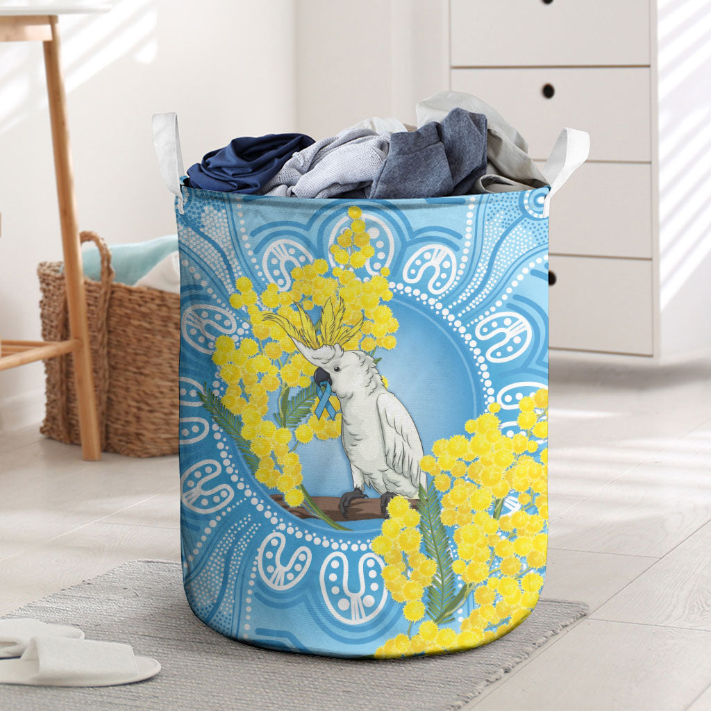World Diabetes Day Australia Laundry Basket Yellow-crested Cockatoo Golden Wattle Aboriginal